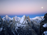 Moonrise over the Golden Throne and the Gasherbrum Massif Beyond