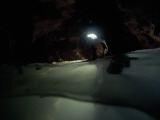 A Caver Swims Through an Underground Pool after Nine Days Underground
