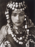An Algerian Girl Wears a Dowry of Gold Coins
