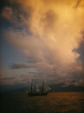 A Tall Ship  Sails Full of Wind  Passes Tahiti