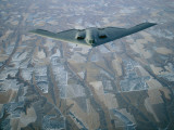 A B-2 Stealth Bomber Flies Above Southwestern Nebraska