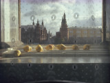Ripening Pears and the Kremlin Visible Through Lace Curtains