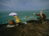 A Tourist Approaches China's Southernmost Point
