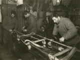 Team Members Put Together a Sledge During Captain Scott's Expedition