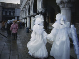 Carnival Goers on the Streets of Venice