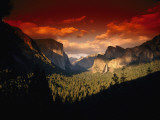 Sunset Photographed with a Red Filter