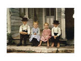 An Informal Group Portrait of Amish Children
