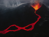 This Active Fissure Spewed Lava and Created Molten Rivers in May 1989