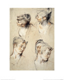 Four Studies of a Young Woman's Head
