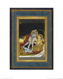 Shiva and Parvati Seated on a Terrace