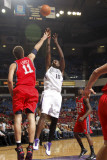 New Jersey Nets v Sacramento Kings: Samuel Dalembert and Brook Lopez