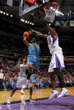 New Orleans Hornets v Sacramento Kings: Chris Paul and Samuel Dalembert