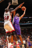 Phoenix Suns v Miami Heat: Josh Childress and Joel Anthony