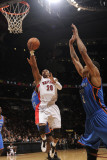 Oklahoma City Thunder v Toronto Raptors: James Harden and Leandro Barbosa