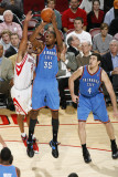 Oklahoma City Thunder v Houston Rockets: Kevin Durant and Shane Battier