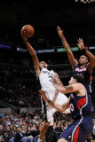 Atlanta Hawks v San Antonio Spurs: George Hill  Mike Bibby and Al Horford