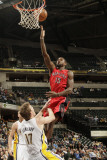 Toronto Raptors v Indiana Pacers: Amir Johnson and Mike Dunleavy