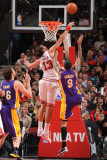 Los Angeles Lakers v Chicago Bulls: Joakim Noah and Matt Barnes