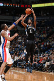 Detroit Pistons v Minnesota Timberwolves: Corey Brewer and Tracy McGrady