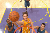 Washington Wizards v Los Angeles Lakers: Kobe Bryant  Gilbert Arenas and Yi Jianlian