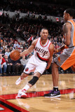 Phoenix Suns v Portland Trail Blazers: Channing Frye and Brandon Roy