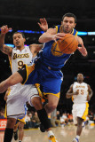 Golden State Warriors v Los Angeles Lakers: Vladimir Radmanovic and Matt Barnes