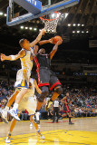 Miami Heat v Golden State Warriors: Chris Bosh and Andris Biedrins