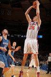 Minnesota Timberwolves v New York Knicks: Timofey Mozgov and Kevin Love