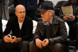 Washington Wizards v Los Angeles Lakers: Jeffrey Katzenberg and Steven Spielberg