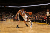 San Antonio Spurs v Golden State Warriors: Rodney Carney and Manu Ginnobli