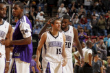 New Jersey Nets v Sacramento Kings: Donte Greene and Beno Udrih