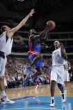 Detroit Pistons v Dallas Mavericks: Will Bynum  Dirk Nowitzki and Brendan Haywood