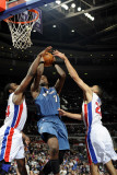 Washington Wizards v Detroit Pistons: Andray Blatche  Jason Maxiell and Tayshaun Prince