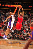 Chicago Bulls v Phoenix Suns: Derrick Rose and Grant Hill