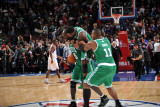 Boston Celtics v Philadelphia 76ers: Kevin Garnett  Nate Robinson and Glen Davis