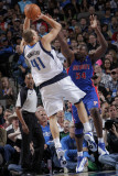 Detroit Pistons v Dallas Mavericks: Dirk Nowitzki and Jason Maxiell