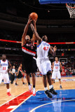 Portland Trail Blazers v Philadelphia 76ers: Marcus Camby and Elton Brand