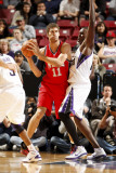 New Jersey Nets v Sacramento Kings: Brook Lopez and Samuel Dalembert