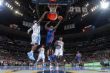 New York Knicks v Denver Nuggets: Raymond Felton and Al Harrington