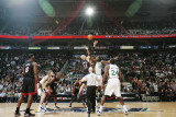 Miami Heat v Utah Jazz: Al Jefferson and Zydrunas Ilgauskas