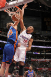 New York Knicks v Los Angeles Clippers: Eric Gordon and Timofey Mozgov