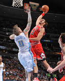 Chicago Bulls v Denver Nuggets: Joakim Noah and Chris Andersen