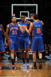 New York Knicks v Washington Wizards: Wilson Chandler  Amar'e Stoudemire and Landry Fields
