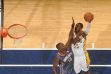 Charlotte Bobcats v Indiana Pacers: Roy Hibbert and Nazr Mohammed