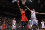 Toronto Raptors v Detroit Pistons: Leandro Barbosa and Charlie Villanueva
