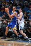 Golden State Warriors v Minnesota Timberwolves: Andris Biedrins and Darko Milicic