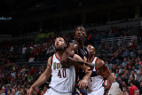 Indiana Pacers v Milwaukee Bucks: Roy Hibbert  Jon Brockman and Corey Maggette