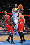 Chicago Bulls v Denver Nuggets: James Johnson  Gary Forbes and Kyle Korver