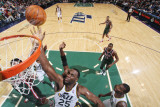 Milwaukee Bucks v Utah Jazz: Al Jefferson and Ersan Ilyasova