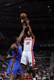 New York Knicks v Detroit Pistons: Richard Hamilton and Amar'e Stoudemire
